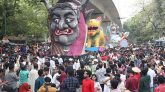 নেচে-গেয়ে হাজারো মানুষ অংশ নিল বর্ষবরণ আনন্দ শোভাযাত্রায়