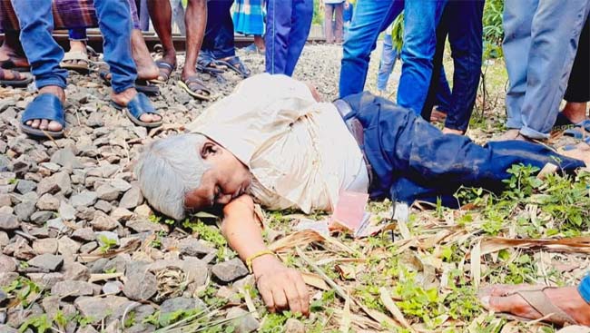 শ্রীমঙ্গলে ট্রেনের ধাক্কায় বৃদ্ধের মৃ ত্যু